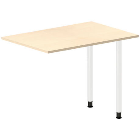 Ergoff Skrivebord, tilbyg DNA Birk 1000x600 mm I-ben Hvid – Skrivebordstilbyg (billede 1)