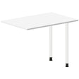 Skrivebord, tilbyg DNA Hvid 1000x600mm I-ben Hvid