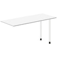 Ergoff Skrivebord, tilbyg DNA Hvid 1400x600mm I-ben Hvid – Skrivebordstilbyg (billede 1)