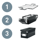 Arkivboks Click&Store t/hængemappe sort
