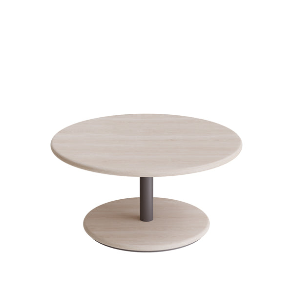 Bord Donut, Ø700 mm, højde 350 mm, hvidpigmenteret ask på gråt understel – image 1