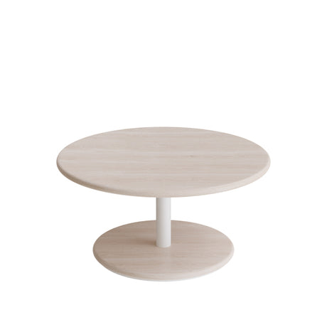 Bord Donut, Ø700 mm, højde 350 mm, hvidpigmenteret ask på hvidt understel – image 1