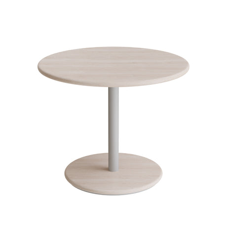 Bord Donut, Ø700 mm, højde 570 mm, hvidpigmenteret ask på alugråt understel – image 1