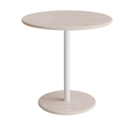 Bord Donut, Ø700 mm, højde 720 mm, hvidpigmenteret ask på hvidt understel glans 10 – image 1