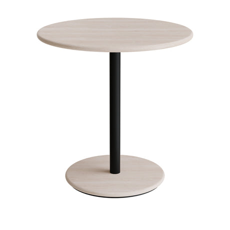 Bord Donut, Ø700 mm, højde 720 mm, hvidpigmenteret ask på sort understel – image 2