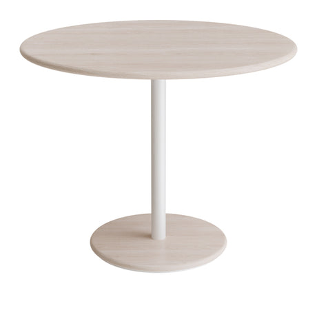 Bord Donut, Ø900 mm, højde 720 mm, hvidpigmenteret ask på hvidt understel glans 10 – image 2