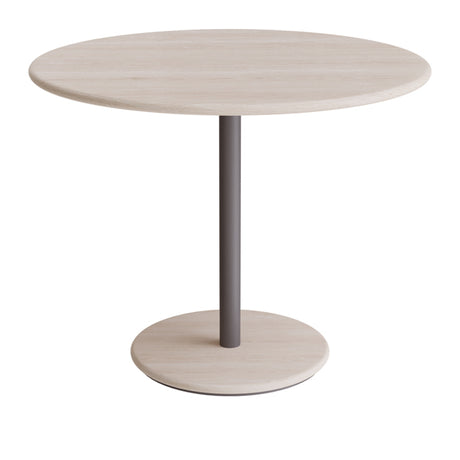 Bord Donut, Ø900 mm, højde 720 mm, hvidpigmenteret ask på gråt understel – image 1