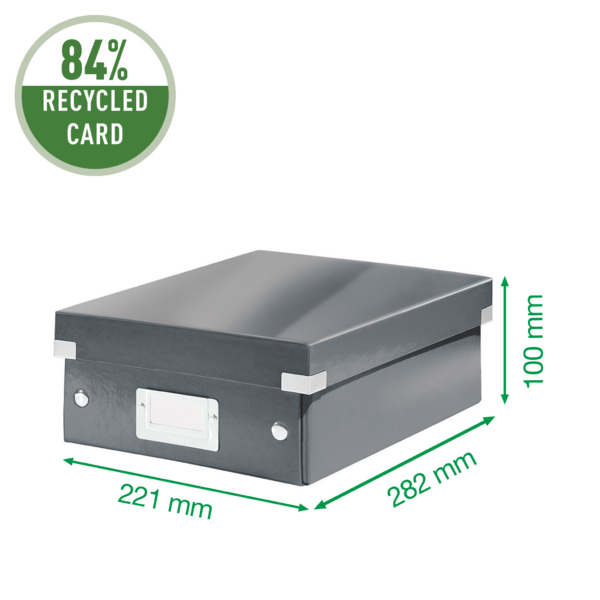 Organizer boks Click&Store lille sort
