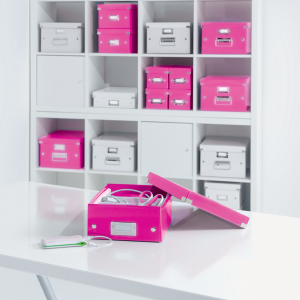 Organizer boks Click&Store mellem WOW pink