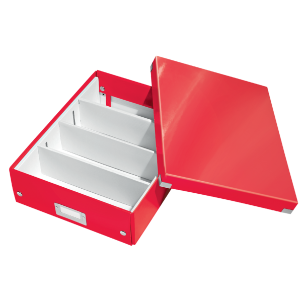 Organizer boks WOW Click&Store mellem rød
