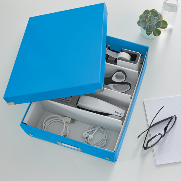 Organizer boks Click&Store mellem WOW blå