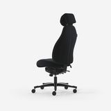 Kontorstol Malmstolen Classic 4000 Høj ryg, Sort med nakkestøtte – image 3