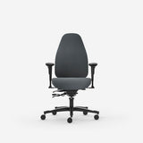 Kontorstol Malmstolen Classic 4000 Høj ryg, Grå med armlæn – image 4