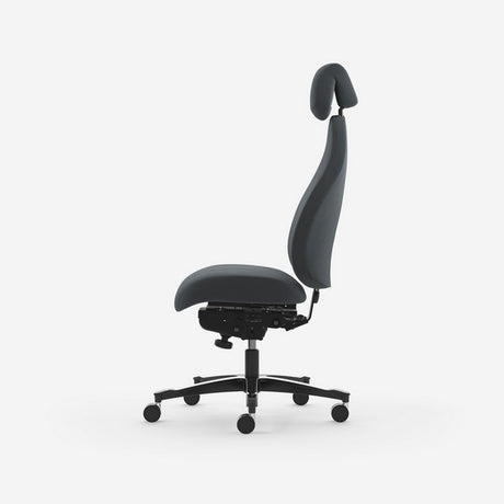 Kontorstol Malmstolen Classic 4000 Høj ryg, Grå med nakkestøtte – image 2