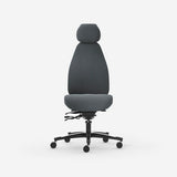 Kontorstol Malmstolen Classic 4000 Høj ryg, Grå med nakkestøtte – image 4