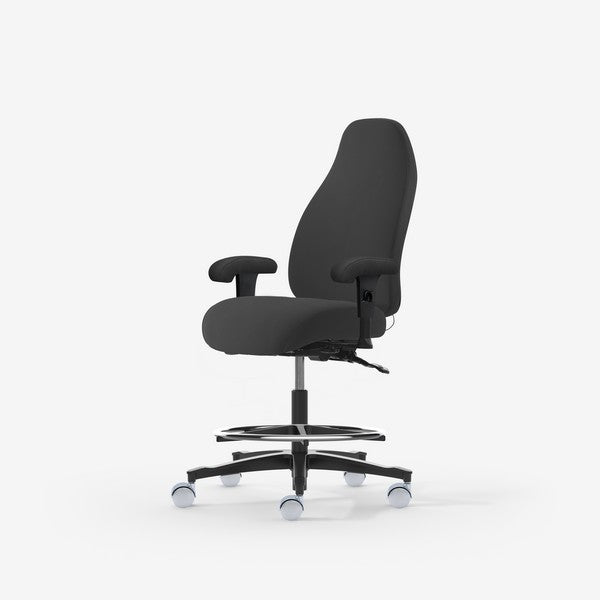 Kontorstol Malmstolen Adaptive 6006 Høj ryg, Antracit ESD med armlæn, høj cylinder – image 2