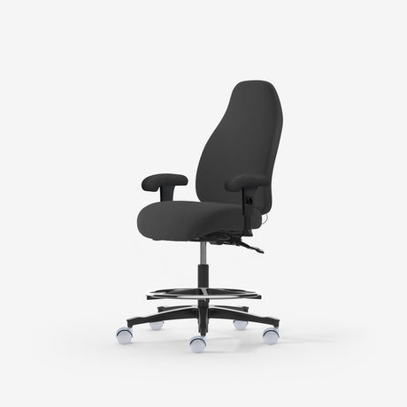 Kontorstol Malmstolen Adaptive 6006 Høj ryg, Antracit ESD med armlæn, høj cylinder – image 2