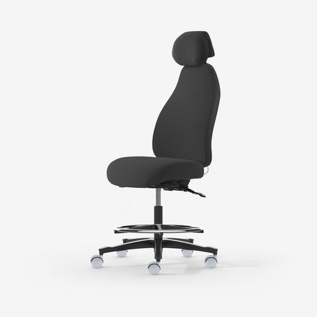 Kontorstol Malmstolen Adaptive 6006 Høj ryg, Antracit ESD med nakkestøtte, høj cylinder – image 2