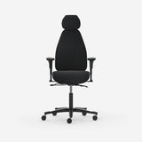 Kontorstol Malmstolen Adaptive 6006 Høj ryg, Antracit ESD med armlæn og nakkestøtte