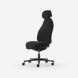 Kontorstol Malmstolen Classic 7000 Høj ryg, Sort med nakkestøtte – image 1
