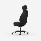 Kontorstol Malmstolen Classic 7000 Høj ryg, Sort med nakkestøtte – image 1