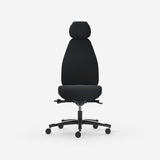 Kontorstol Malmstolen Classic 7000 Høj ryg, Sort med nakkestøtte – image 4