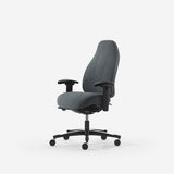 Kontorstol Malmstolen Classic 7000 Høj ryg, Grå med armlæn – image 1