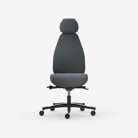 Kontorstol Malmstolen Classic 7000 Høj ryg, Grå med nakkestøtte – image 4