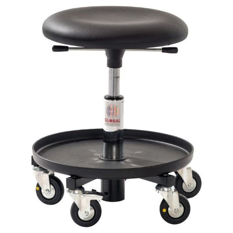 Arbejdsstol ESD med sort kunstlæder