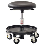 Arbejdsstol ESD med sort kunstlæder – image 2