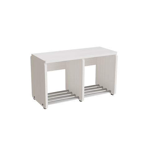 Garderobeindretning Eira Light, skohylde, 2 pladser, rumbredde 280 mm, hvidpigmenteret krydsfinér – image 1