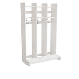 Garderobeindretning Eira Light, vægmodel 3 pladser, hvidpigmenteret krydsfinér, rumbredde 250 mm – image 1