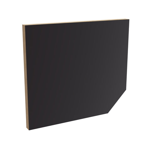 Garderobeindretning Eira Light, låge naturfarvet krydsfinér, sort laminat, rumbredde 220 mm – image 1