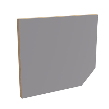 Garderobeindretning Eira Light, låge naturfarvet krydsfinér, mørk grå laminat, rumbredde 220 mm – image 1