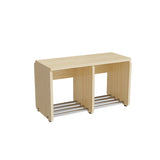 Garderobeindretning Eira Light, skohylde, 2 pladser, rumbredde 250 mm, naturfarvet krydsfinér – image 1