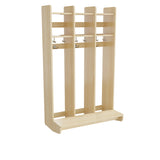 Garderobeindretning Eira Light, vægmodel 3 pladser, naturfarvet krydsfinér, rumbredde 250 mm – image 1