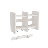 Garderobeindretning Eira Light, overhylde 2 pladser, 280 mm rumbredde, hvidpigmenteret krydsfinér – image 1