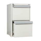 Brandsikkert arkivskab med 2 skuffer til A4 og folio format