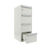 Brandsikkert arkivskab med 4 skuffer til A4 og folio format