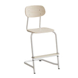 Stol Atlas, fritsving 2114, hvidpigmenteret egelaminat, hvidt stel – image 1