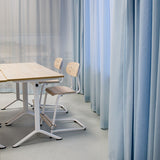 Stol Atlas, fritsving 2114, hvidpigmenteret egelaminat, hvidt stel – image 3