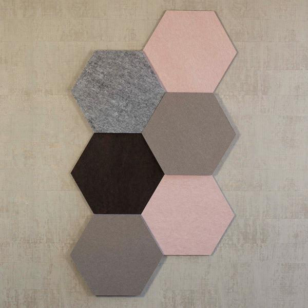 Lydabsorbent Honey EcoSUND, 600x520x50 mm Sort, tekstil lamineret – image 3