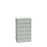 Opladningsskabe cykelbatterier B550 6 rum, vægmodel, grå – image 7