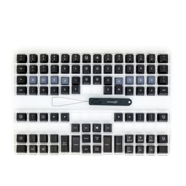 Kinesis Dvorak keycap sæt. 92 keycaps – Ergonomiske tastaturer