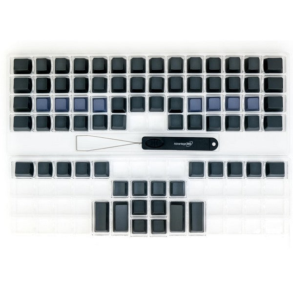 Kinesis Blank nr legends keycap sæt. 76 keycaps – Ergonomiske tastaturer