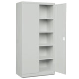 Opbevaringsskab i stål - ASHV 1980x980x470 mm Lysegrå døre – image 5