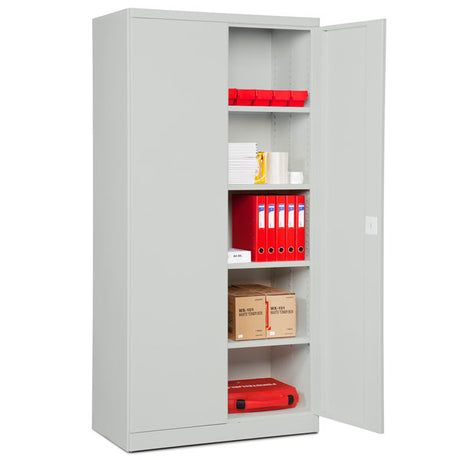 Opbevaringsskab i stål - ASHV 1980x980x570 mm Lysegrå døre – image 4