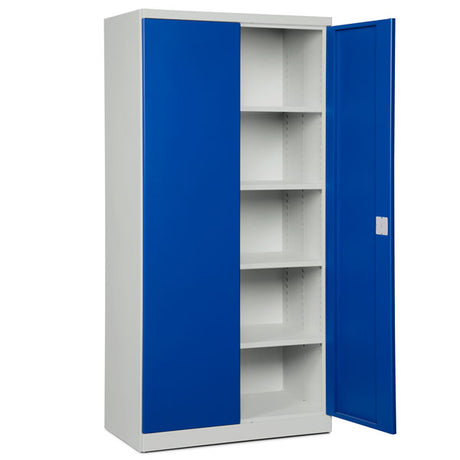 Opbevaringsskab i stål - ASHV 1980x980x570 mm Blå døre – image 2