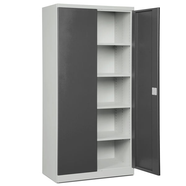 Sarpsborg Metall Opbevaringsskab i stål - ASHV 1980x980x670 mm Antracit døre – Skabe (billede 2)