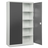 Sarpsborg Metall Opbevaringsskab i stål - ASHV 1980x1200x570 mm Antracit døre – Skabe (billede 2)
